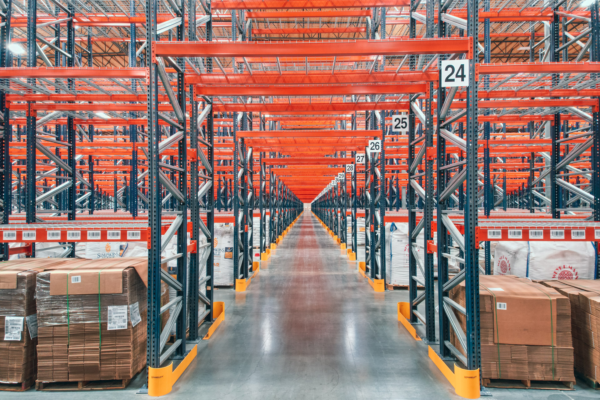 Industrial pallet racking installation in Omaha warehouse